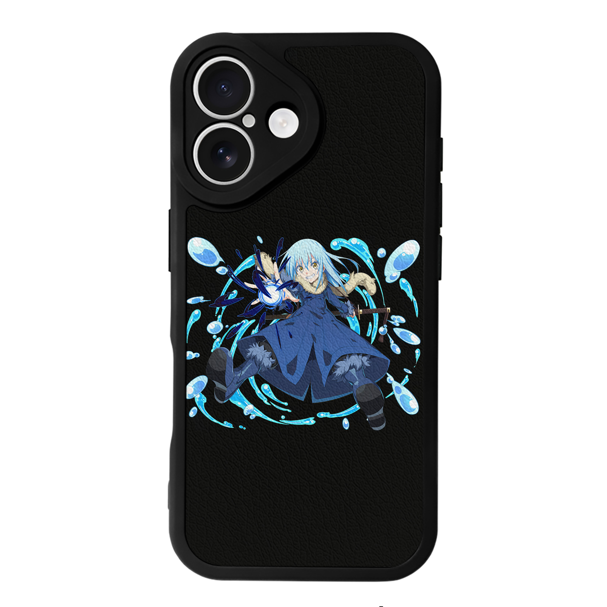 （画像用） 転スラ Regarding Reincarnated to Slime 【iPhone 16シリーズ対応】シリコンスマホケース（レザー調） 材質：シリコン